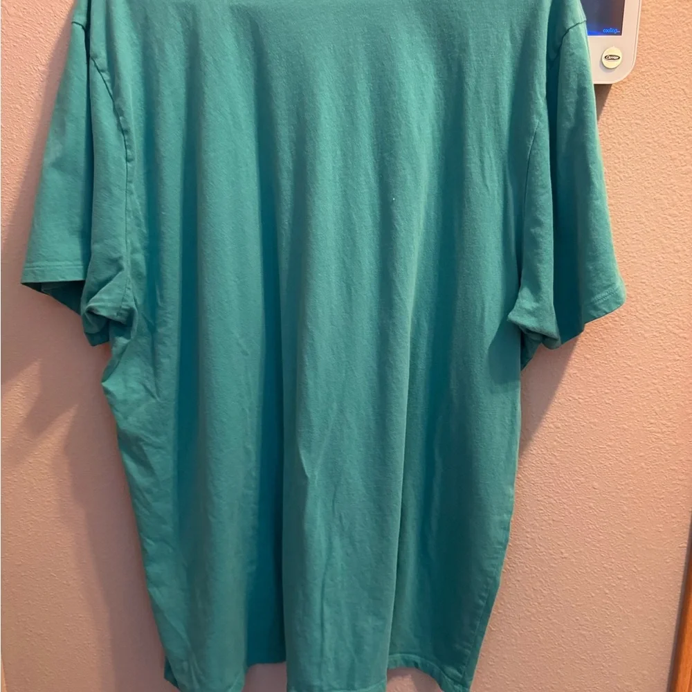 The North Face Men's Teal Crew Neck Short Sleeve Tee